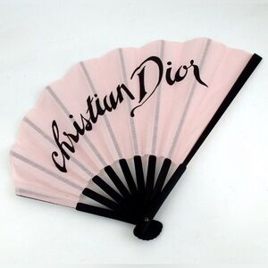 Pink Christian Dior Logo Fan